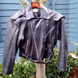 Vintage 80s Cedars Leather Jacket